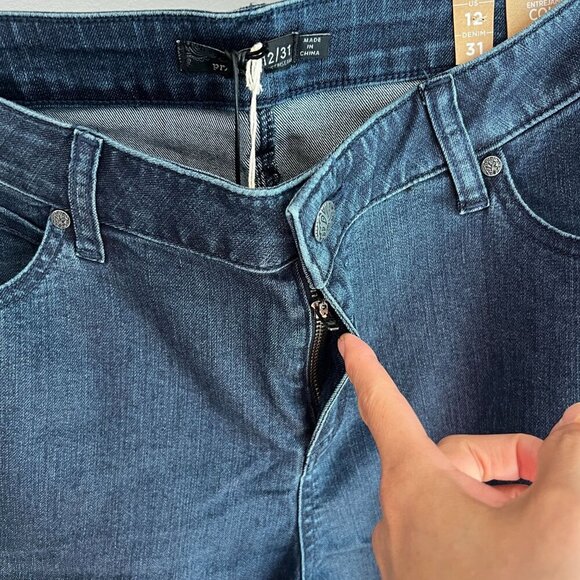 prAna Women's JADA Soft Stretch Denim Boot-cut Size 12 / 30"L in Indigo - Picture 7 of 9